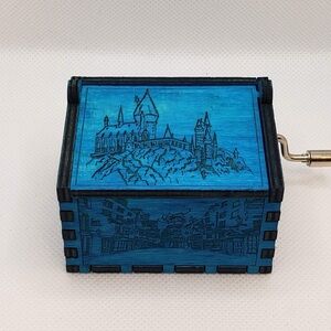 Harry Potter Wooden Crank Laser Engraved Musical Box